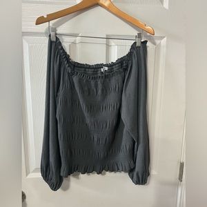 White birch XL off the shoulder top